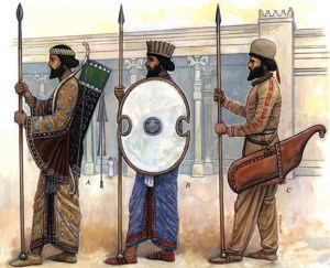 Achaemenian Susian, Persian & Median Palace Guards at Persepolis