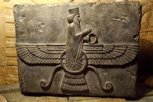 Ahuru-Mazda-Persian-Achaemenid-wall-art-reliefZoroastrian-god