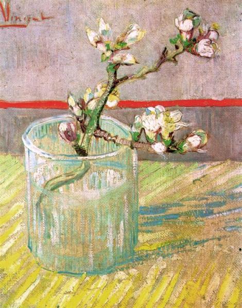 blossoming-almond-branch-in-a-glass-1888